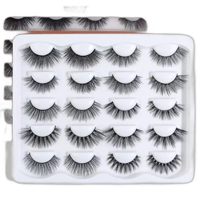 MAANGE 10Pairs 3D Mink Lashes Natural Eyelashes - Y1001 image