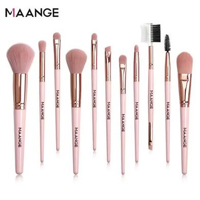 MAANGE 11 Pcs Makeup Brush Set - Pink Color image