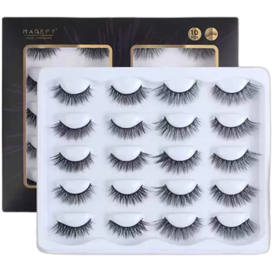 MAANGE Magefy Mink Lashes Natural Eyelashes 10Pairs Lashes 3D ( 2 Design ) image