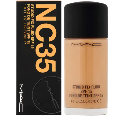 MAC Studio FiX Fluid SPF 15 Foundation NC35 30ml image