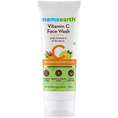 MAMAEARTH Vitamin C Face Wash 100 ml INDIA image