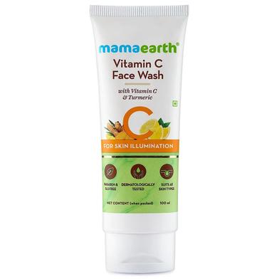 MAMAEARTH Vitamin C Face Wash 100 ml INDIA image