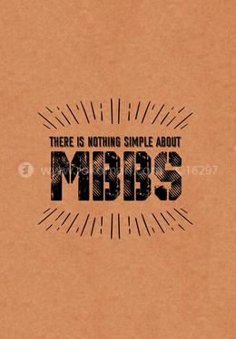 MBBS - Spiral Notebook [120 Pages] [Brown Cover] image