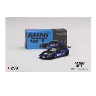MINI GT 1:64 Die Cast # 299 – LB-Silhouette WORKS GT NISSAN 35GT-RR Ver.2 LBWK Blue image