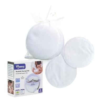 MOMEASY Soft Absorbent Washable Nursing Breast Pad 6Pcs image
