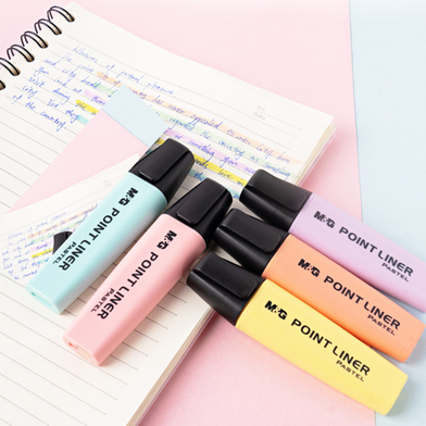M and G Highlighter Collor Pastel 5 pieces image
