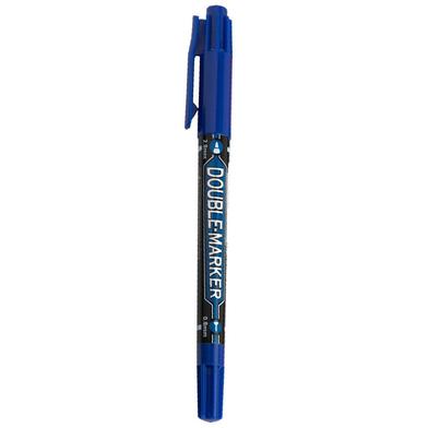 M AND G DOUBLE TIPS PERMANENT MARKER BLUE- 3Pc image
