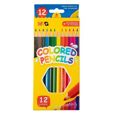 Leftright Pastel Colour Pencil For Kids 12 pic Hexagonal  Shaped Color Pencils 