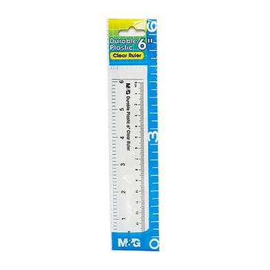 M AND G PLASTIC CLEAR RULER- 6 INCH 2 Pc - ARL960H8 : M&G