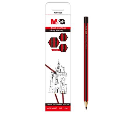 M AND Ghexagonal HB Pencils Pack- 12Pec image