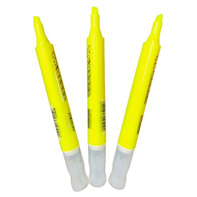 M And G Marker Texture Highlighter Pen Yellow 3 Pcs image