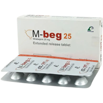 M Beg 25mg Tablet 10's Strip image