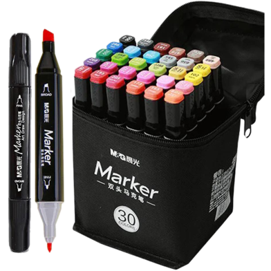 M and G Alcohol Ink Art Marker Dual Head 30Pcs Set image