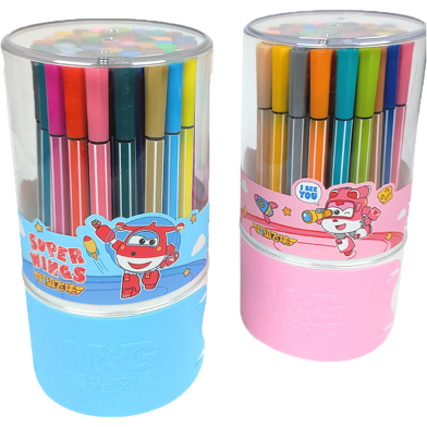M and G Super Wings Brush Pen 12 Pcs (Any Color) image