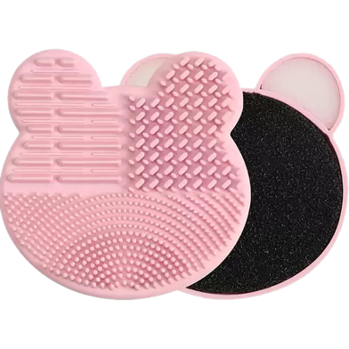 Maange Makeup Brush Cleaner Pad Silicone - Bear Edition image