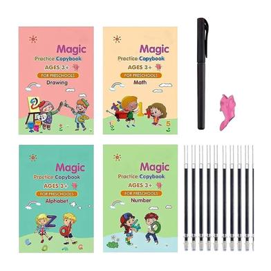 Magic Practice Copybook For Kids (4 Book Plus 10 Refill) Ages 3-8 image