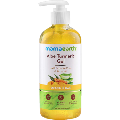 Mamaearth Anti Acne Gel For Face and Hair with Turmeric and Aloe 300 ml image