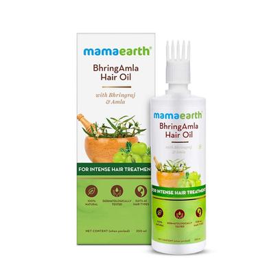 Mamaearth BhringAmla Hair Oil with Bhringraj and Amla for Intense Hair Treatment - 250ml image