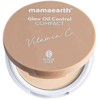 Mamaearth Glow Oil Control Compact With SPF 30 - 9g | Creme Glow image