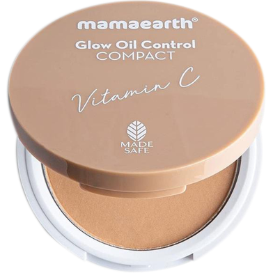 Mamaearth Glow Oil Control Compact With SPF 30 - 9g | Nude Glow image