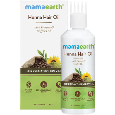 Mamaearth Henna Hair Oil with Henna and Coffee Oil image