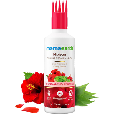 Mamaearth Hibiscus Damage Repair Hair Oil 150 ml image