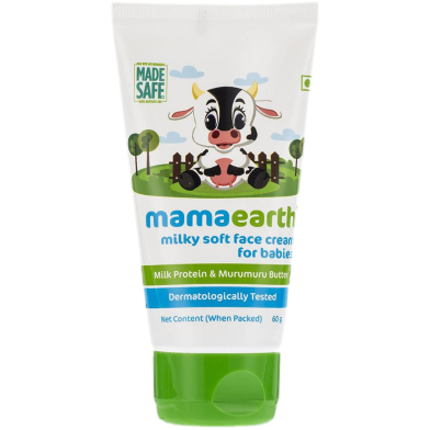 Mamaearth Milky Soft Face Cream With Murumuru Butter For Babies 60 Ml image