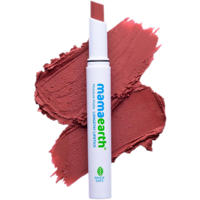 Mamaearth Moisture Matte Long Stay Lipstick - 04 Cinnamon Nud image