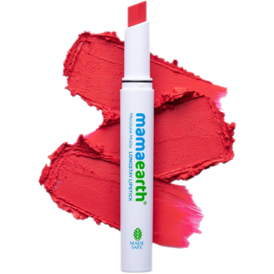 Mamaearth Moisture Matte Long Stay Lipstick (06 Melon Red) image