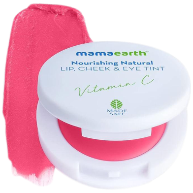 Mamaearth Nourishing Natural Lip Cheek and Eye Tint with Vitamin C and Beetroot - Beet Red - 4 g image