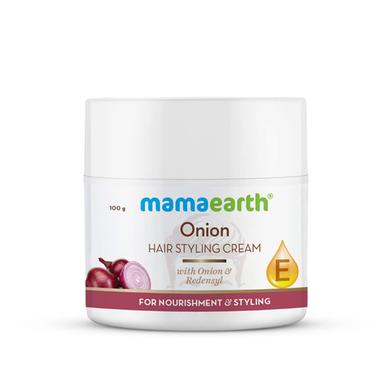 Mamaearth Onion Hair Styling Cream for Men with Onion and Redensyl for Nourishment and Styling- 100 g image