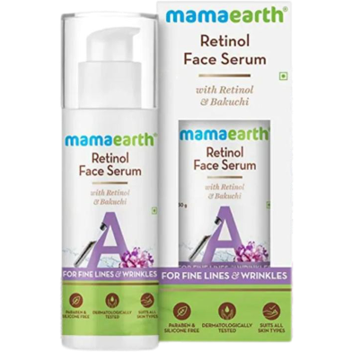 Mamaearth Retinol Face Serum with Retinol and Bakuchi for Fine Lines and Wrinkles image