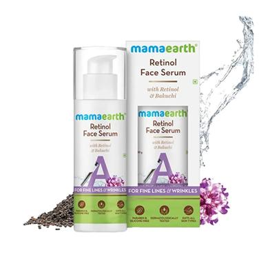Mamaearth Retinol Face Serum with Retinol and Bakuchi for Fine Lines and Wrinkles image