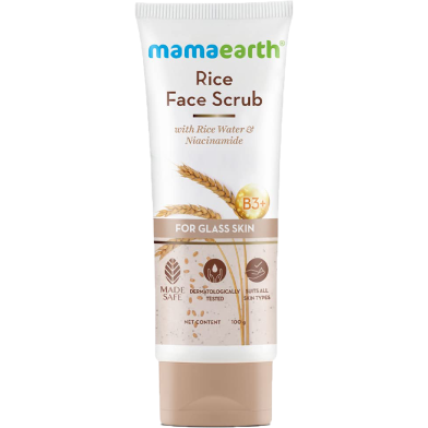 Mamaearth Rice Face Scrub 100 gm image