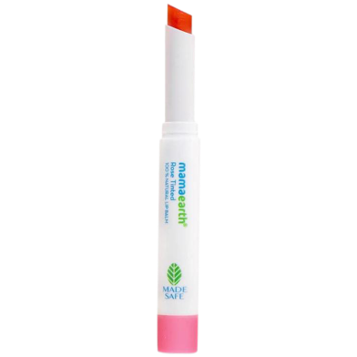 Mamaearth Rose Tinted 100 Percent Natural Lip Balm With Rose Oil And Castor Oil - 2 G image