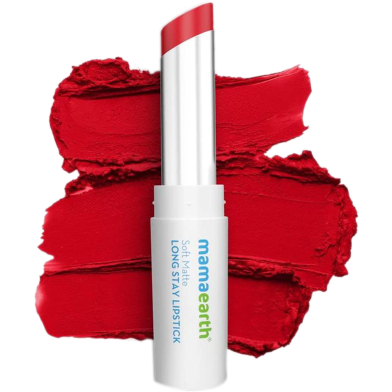 Mamaearth Soft Matte Long Stay Lipstick (Ruby Red) – 3.5 g image