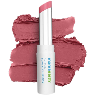 Mamaearth Soft Matte Long Stay Lipsticks (04 Berry Nude) - 3.5 g image