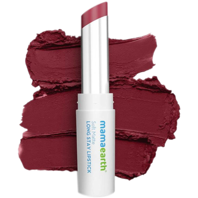 Mamaearth Soft Matte Long Stay Lipsticks ( 03 Grape Wine ) - 3.5 g image