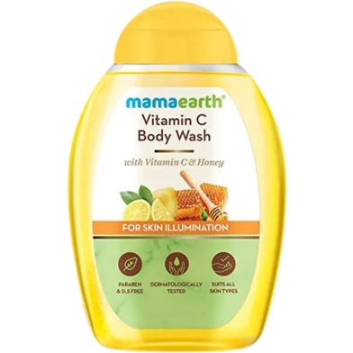 Mamaearth Vitamin C Body Wash with Vitamin C and Honey for Skin Illumination image