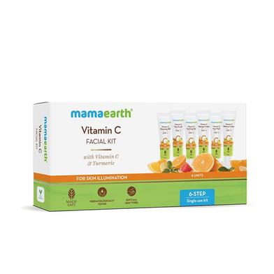 Mamaearth Vitamin C Facial Kit with Vitamin C and Turmeric for Skin Illumination - 60 g image