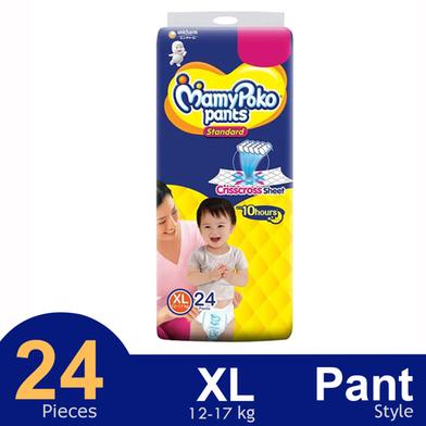 MamyPoko Pants Standard Pant System Baby Diaper (XL Size) (12-17Kg) (24Pcs) image