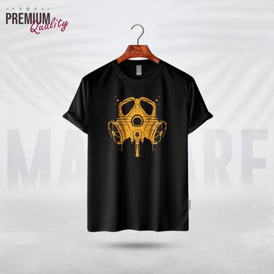 Manfare Premium Graphics T Shirt Black Color For Men image