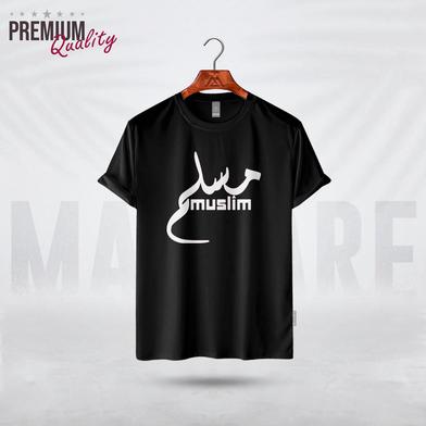 Manfare Premium Graphics T Shirt Black Color For Men image