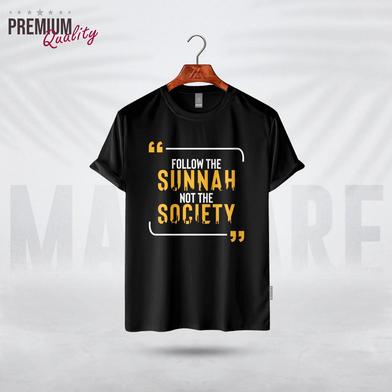 Manfare Premium Graphics T Shirt Black Color For Men image