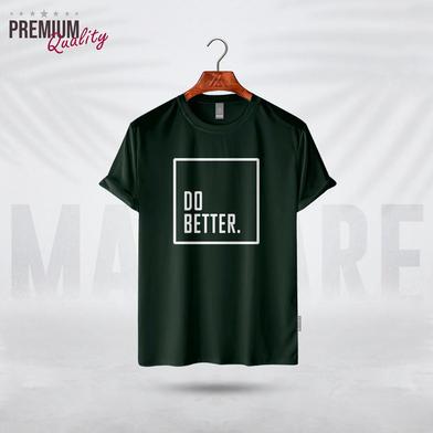 Manfare Premium Graphics T Shirt Bottle Green Color For Men image