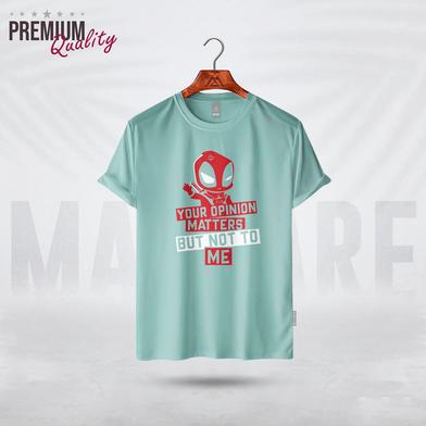 Manfare Premium Graphics T Shirt Mist Grey Color For Men image