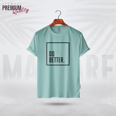 Manfare Premium Graphics T Shirt Mist Grey Color For Men image