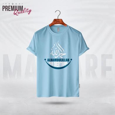 Manfare Premium Graphics T Shirt Turquoise Color For Men image