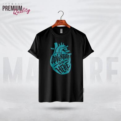 Manfare Premium Graphics T Shirt black Color For Men image