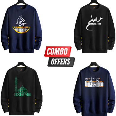 Manfare Premium Winter Random 4 Pcs Sweatshirt For Men image